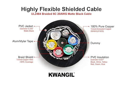 KWANGIL 6C 20AWG AMSB Shielded Cable Wire