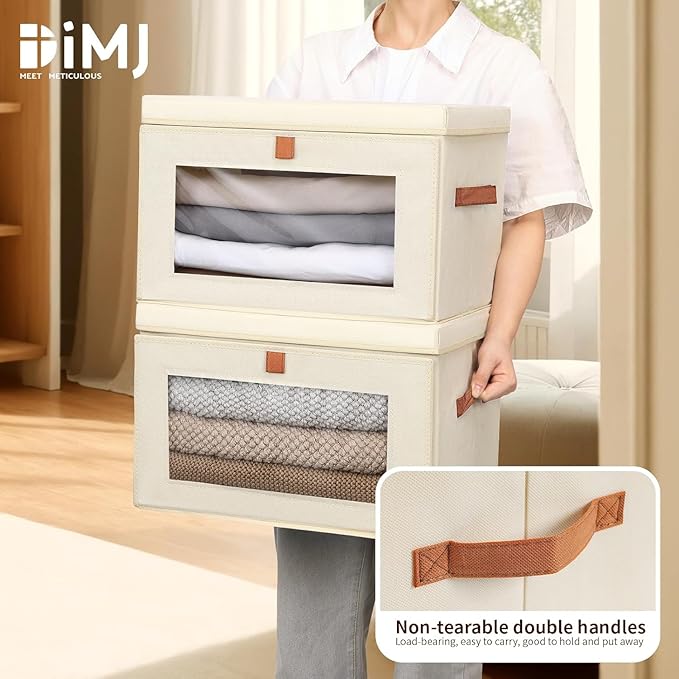 DIMJ Storage Bins with Lids