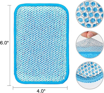HOMEXCEL 12 Pack Scrub & Wipe Cloths, Scrub Sponges