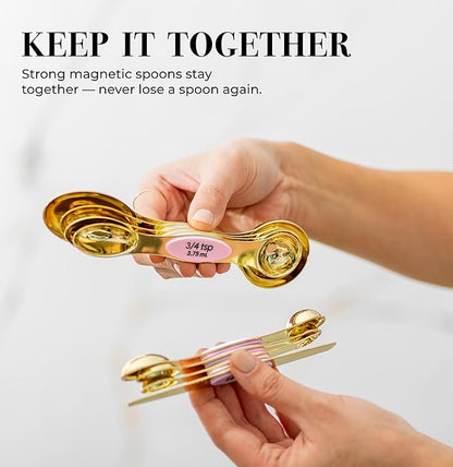 Pink Magnetic Measuring Spoons Set
