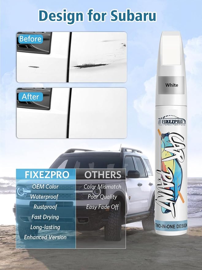 SAL Abyss Blue Pearl Touch Up Paint for Subaru, Color Exact Match Car Paint Scratch Repair Remover Pen Kit Quick & Easy Fix Vehicle Chips and Automotive Nicks Scuff