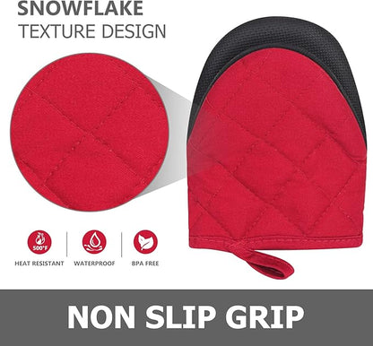 1 Pair Short Oven Mitts