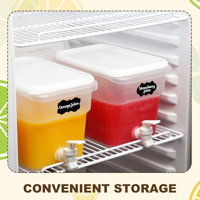 Mumufy 2 Pcs 1.32 Gallon Drink Dispensers