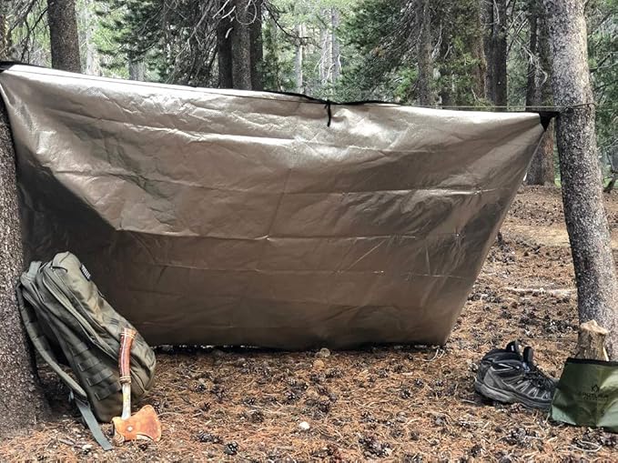Arcturus Insulated Tarp, Reusable Heavy Duty Thermal Survival Blanket ??60x82in, Reflects 90% Body Heat, Waterproof, Windproof, 3-Layer Design, Reinforced Grommets, Desert Camo
