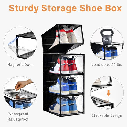 12 Pack Stackable Shoe Storage Organizer