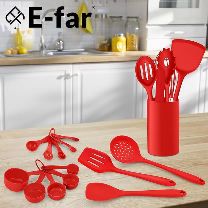 E-far Silicone Cooking Utensils Set, Silicone Kitchen Tools