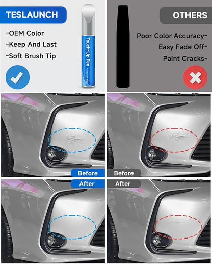 1D4 Pewter Metallic Touch Up Paint Compatible with Toyota Exact Match Touch Up Paint Car Scratch Repair