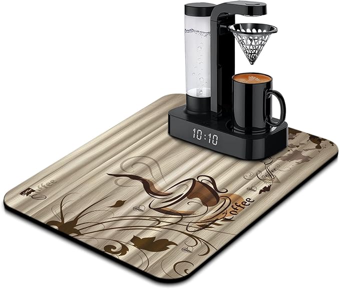 Coffee Bar Mat Accessories for Countertop