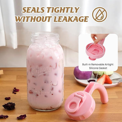 Soligt Glass Mason Jar Pitcher