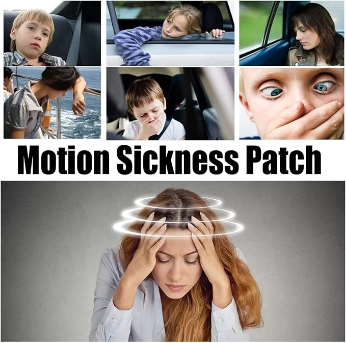 KUNHAOH Motion Sickness Patches for Adults and Kids(Travel Essentials 2026),Ship-EEZ Sea Sickness Patch(Non-Drowsy & Lasts 72 Hours)-for Car and Boat Rides, Ships, Cruise and Airplane(40 Count)