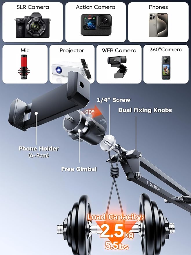 CACENCAN Camera arm Mount