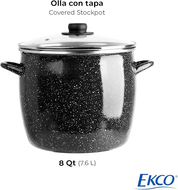 EKCO EOS 8-Quart Speckled Stockpot