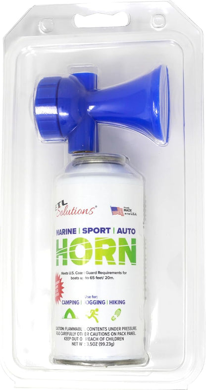 3.5oz Air Horn, Very Loud! Ideal for Marine and Boating, Hiking, Camping, Sports Events, Protect Your Kids From Aggressive Animals! (4 Units)