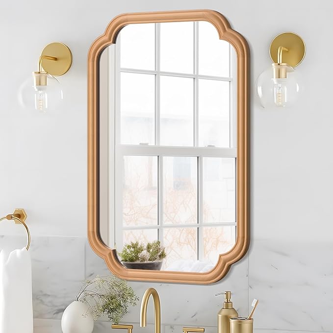 Wood Mirror for Bathroom