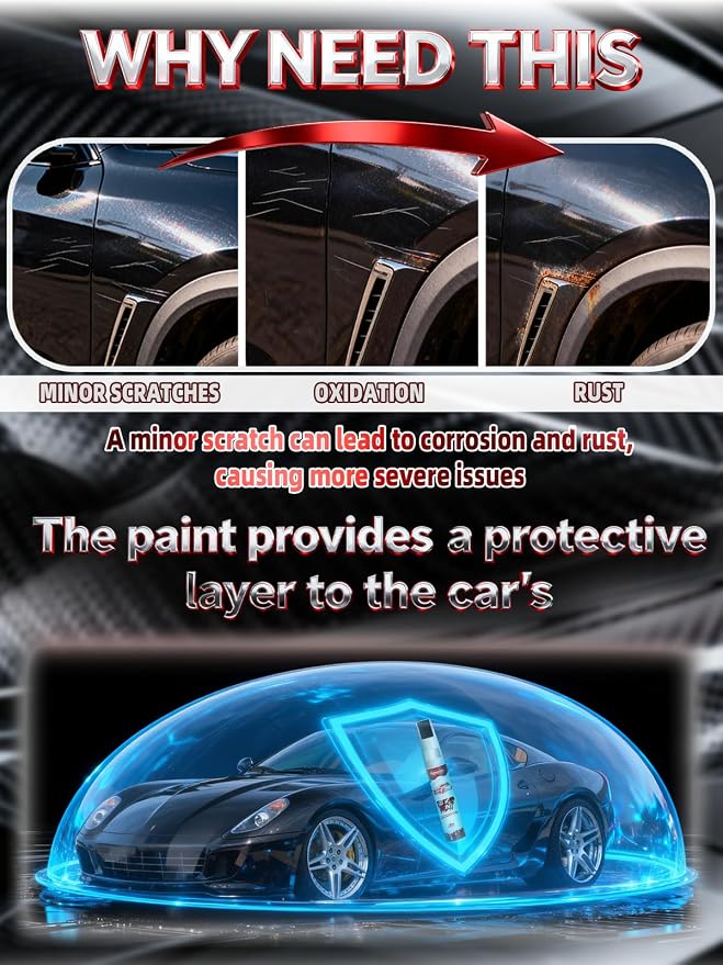 C7S/US6 Wolf Gray Car Touch Up Paint for Kia, Color Accurate Two-In-One Car Paint Scratch Repair Pen, Professional Scratch Remover for Vehicles Chips and Nicks Scuff