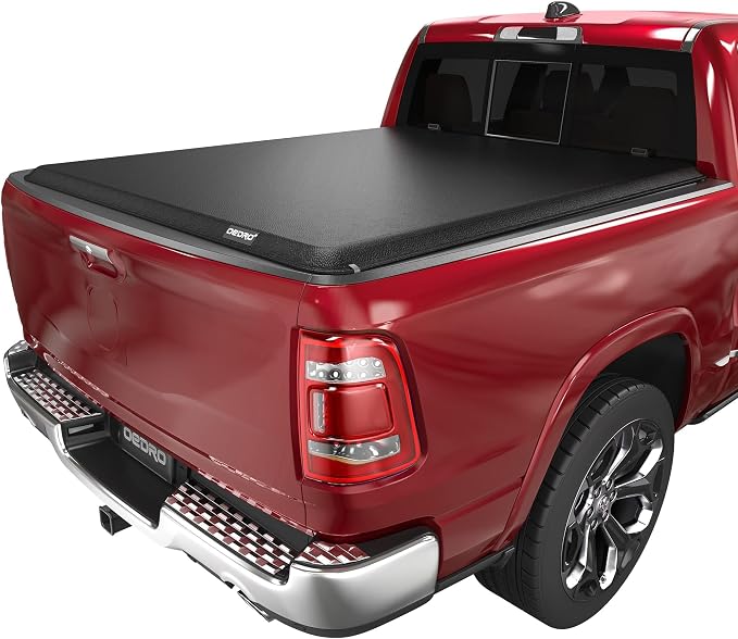 OEDRO Soft Roll Up Truck Bed Tonneau Cover Compatible with 2009-2024 Dodge Ram 1500 Classic Only, 5.7ft Bed w/o Rambox