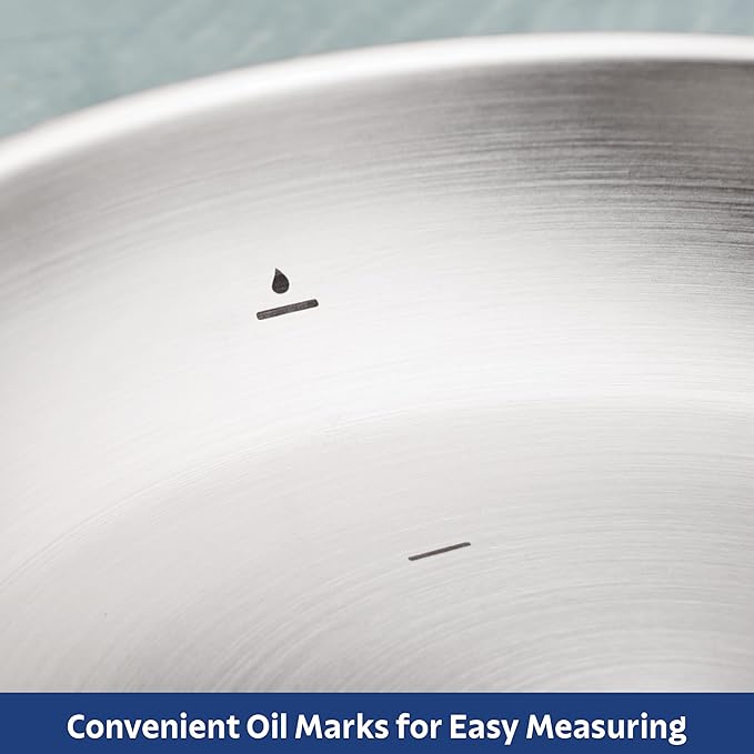 Tramontina Tempo Tri-Ply Base Stainless Steel 8-Inch Small Frying Pan,