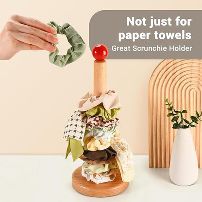 Paper Towel Holder, Wooden Kitchen Roll Stand