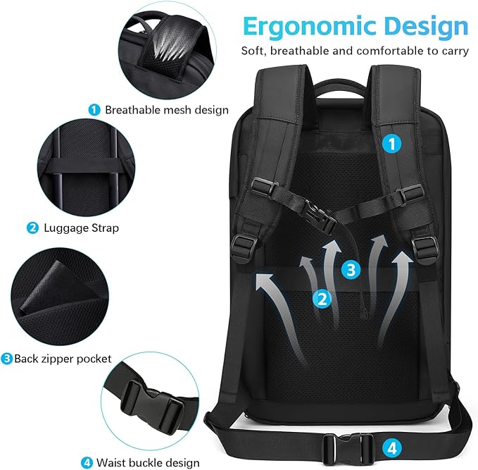 TANGCOLR Vacuum Travel Backpack