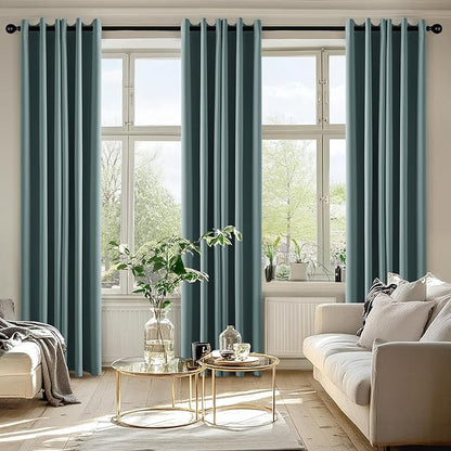 MIULEE Dusty Blue Blackout Curtains