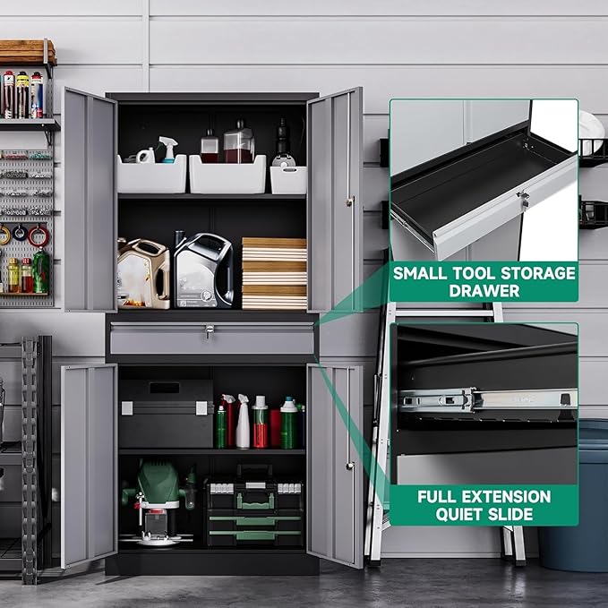 Letaya Metal Garage Storage Cabinet
