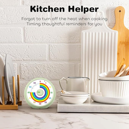 Visual Timer for Kids, 60-Minute Countdown Timer for Classroom Office Kitchen