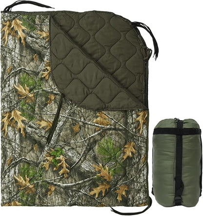 Military Poncho Liner 60”x 79” Camping Blanket Insulation Compact Waterproof for Travel Stadium Outdoor Camping