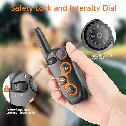 Dog Training Collar, IPX7 Waterproof Dog Shock Collar