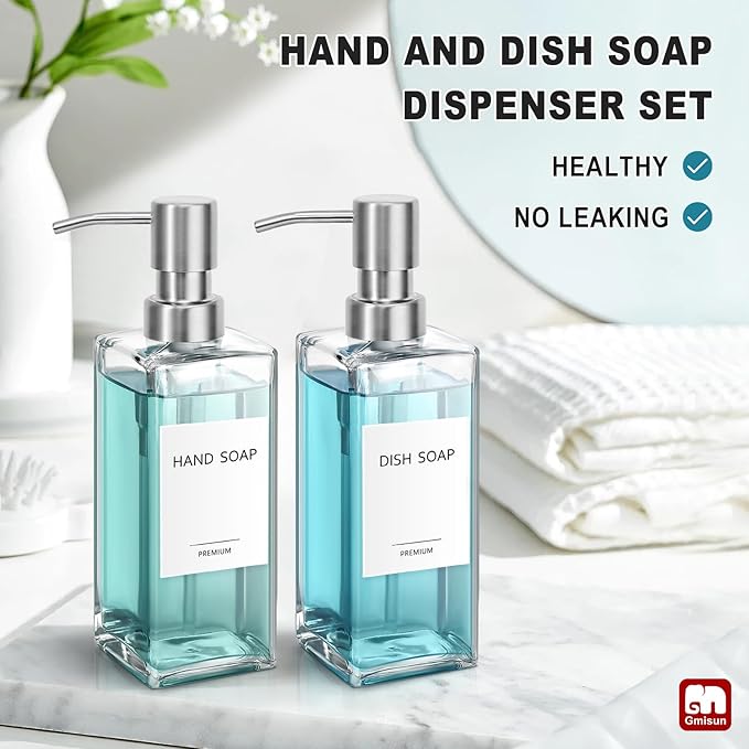 GMISUN Glass Soap Dispenser