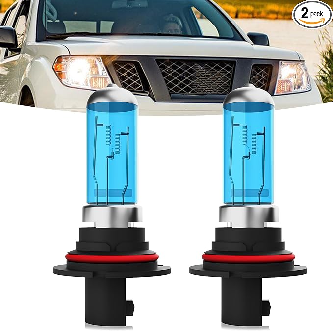Halogen Headlights Fit For Nissan Frontier 2001-2019 Headlight Bulbs,9007/HB5 High/Low Beams Bright Front Light Combo Kit,Plug & Play,Pack of 2 (Nissan Frontier 2001-2019)
