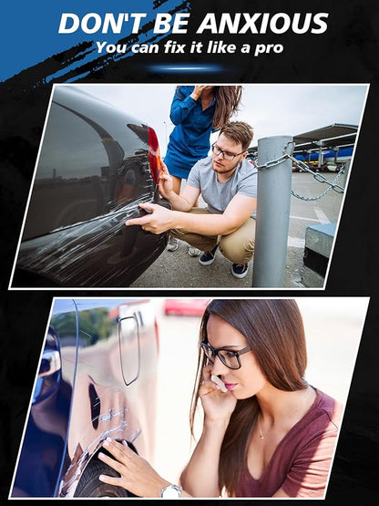SYOAUTO Summit White GAZ Touch Up Paint Fit for Chevrolet or GMC Auto Touch up Paint Car Scratch Repair Pen Brush and Tip 2 in 1 (Summit White GAZ)