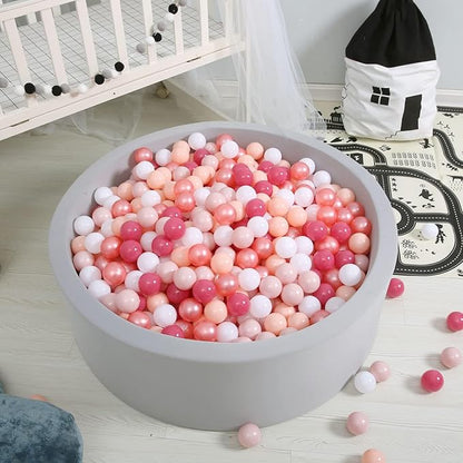 GOGOSO Ball Pits Balls for Toddlers Pack of 50 100 200 Plastics Shape Ball Non-Phthalate Non-BPA Non-Toxic 2.2-Inch Crush Proof Play Balls