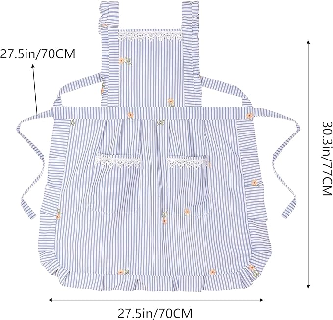 Funny Aprons for Women with Pockets, Kitchen Cooking Grilling Bbq Cute Chef