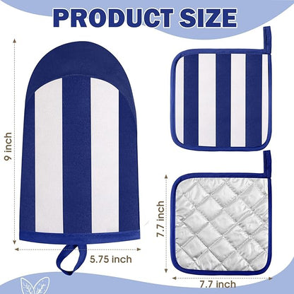 Reallnaive Oven Mitts and Pot Holders 4 Pcs Set