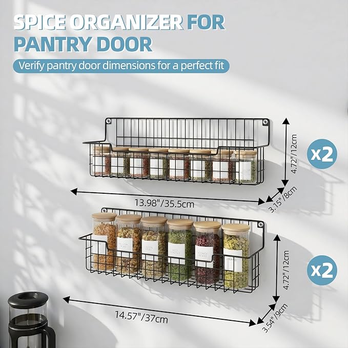 Spice Rack Wall Mount, Spice Organizer