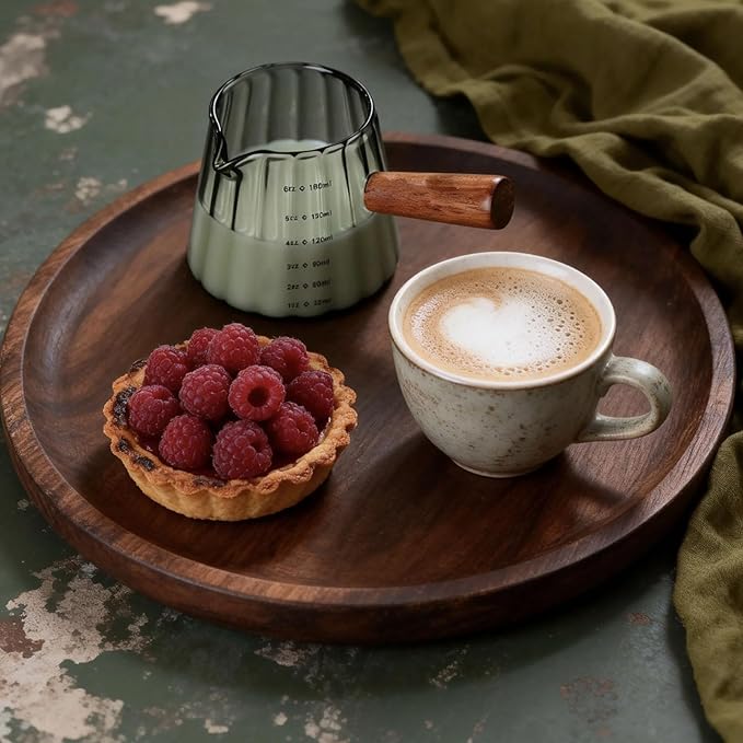 6 Oz Grey Glass Measuring Cups
