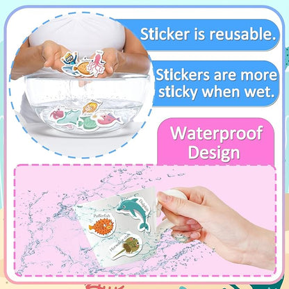 Reusable Sticker Books for Toddlers 1-3, Sticker Book for Toddlers 2-4 Years, Toddler Travel Essential in The Car/Train/Plane
