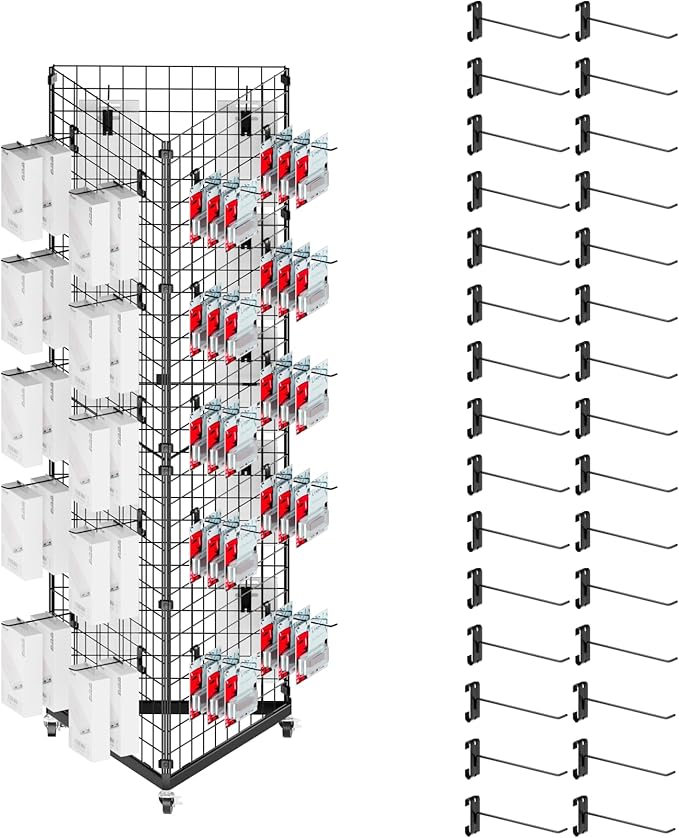 ztysn Grid Wall Panels Display Stand