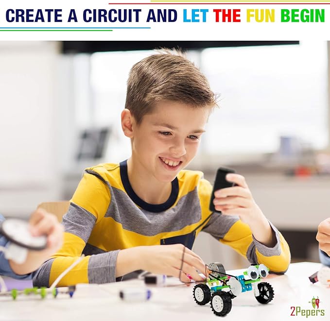 DIY Robotic Science Kits for Kids Age 8-12 6-8, STEM Projects for Kids Ages 8-12, Building Robot Kit Experiments, Educational Toys for Ages 8-13, Gifts for Boys & Girls Age 6 7 8 9 10 11 12 Years Old