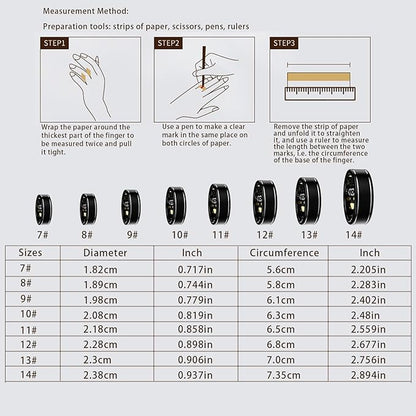 Activity Tracker Ring for Men – Smart Ring