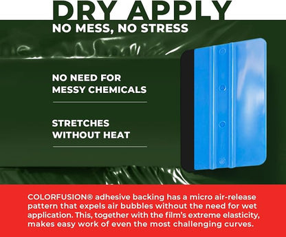 ColorFusion PPF by VViViD, Gloss Dark Olive Green Dry Apply PPF Vinyl Car Wrap Roll 60ft x 5ft
