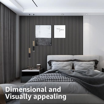 Art3d 8-Pack WPC Wood Slat Wall Panel