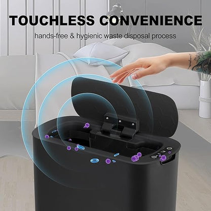 Cesun Motion Sensor Trash Can, 5 Gallon Automatic Bathroom Garbage Can