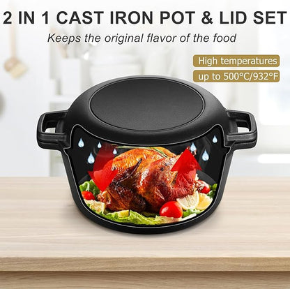 TeamFar Pre-season Cast Iron Dutch Oven