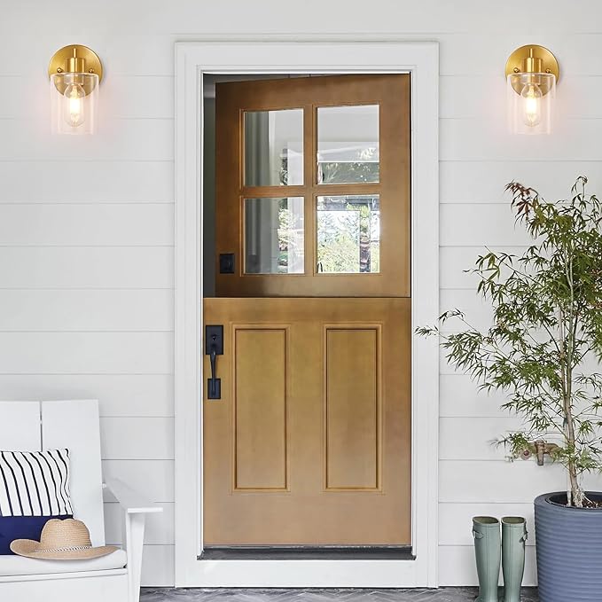 SOPEAS Brushed Gold Wall Sconce