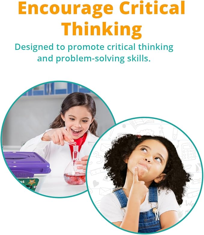 Channie's Scientist Lab with 80 Experiments, STEM Toys for Boys & Girls Ages 6+