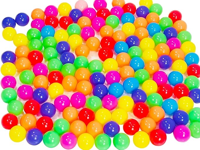 LANGXUN 50 100 200 Soft Plastic Ball Pit Balls for Kids, Gift for Baby Toddler Birthday Christmas, Ball Pit Play Tent, Baby Kiddie Pool Water Toys, Party Decoration