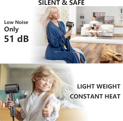 Hair Dryer, High Speed Ionic Blow Dryer, 5X-Fast Drying, 2 Billion Negative Ions
