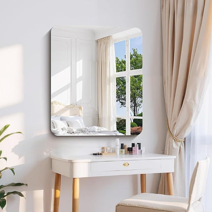 CILIBER Frameless Wall Mirror, HD Shatterproof Vanity Mirror