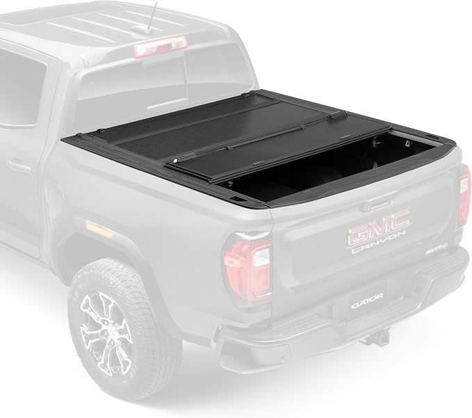 Gator FX Hard Quad-Fold Truck Bed Tonneau Cover | 8828132 | Fits 2019 - 2025 Chevy/GMC Silverado/Sierra, works w/ MultiPro/Flex tailgate 8' 2" Bed (98.2")